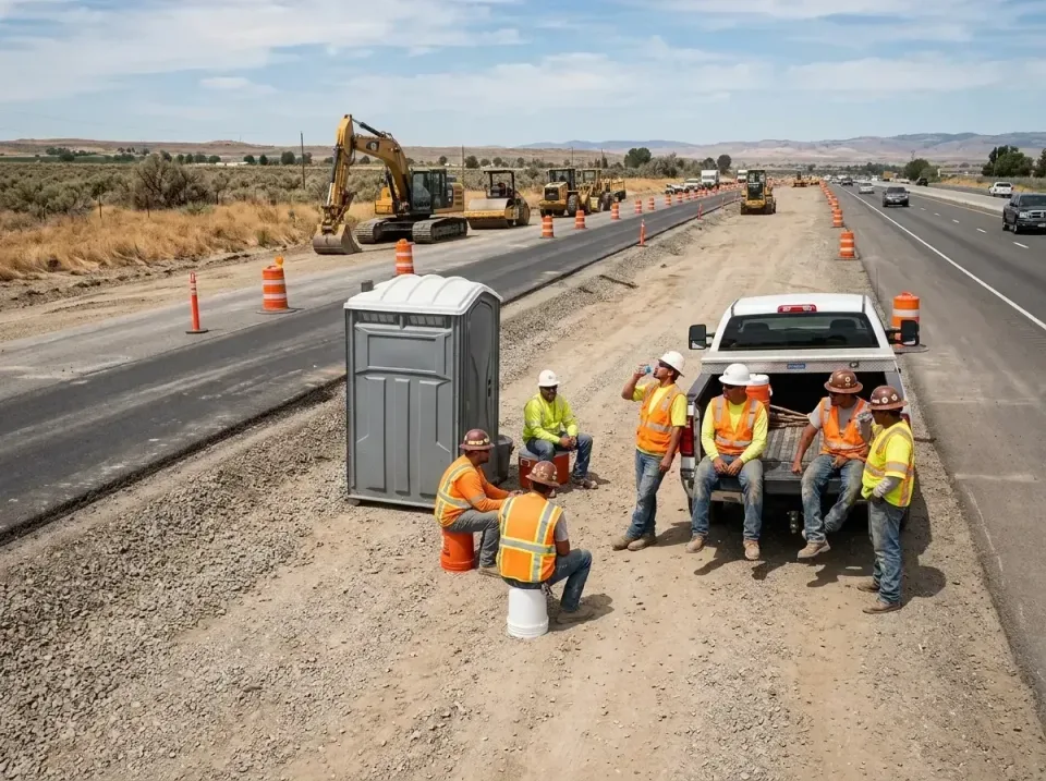 highway-road-construction-crew-007 — frequently asked questions, Porta Potty and Restroom Rentals in Four Corners, MT